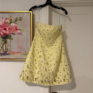 NWT Simkhai Yasmin Mini Dress in yellow sunglow